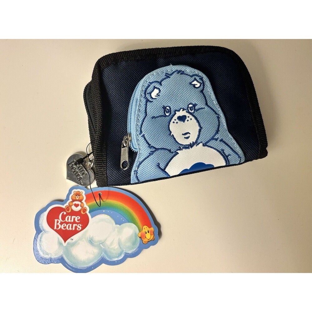 Vtg Care Bears Zip Around Wallet Coin Pouch Grumpy Bear RARE ‘03 Collector Y2K
